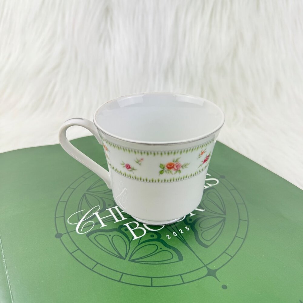 Vintage Abingdon Fine Porcelain China Floral Footed Tea Cup Japan Replacement
